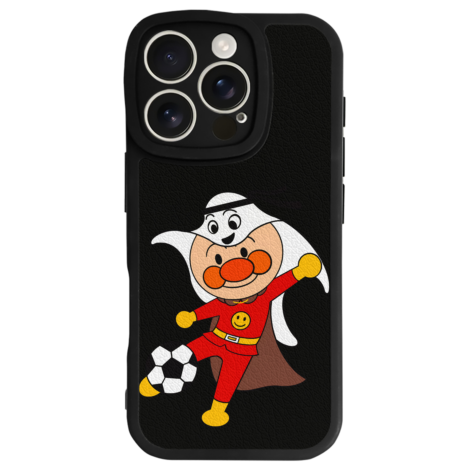 （画像用） アンパンマン Anpanman 【iPhone 16シリーズ対応】シリコンスマホケース（レザー調） 材質：シリコン